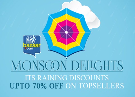 India Desire : Askmebazaar Monsoon Sale : Upto 70% Off On Top Sellers #Raining Delight